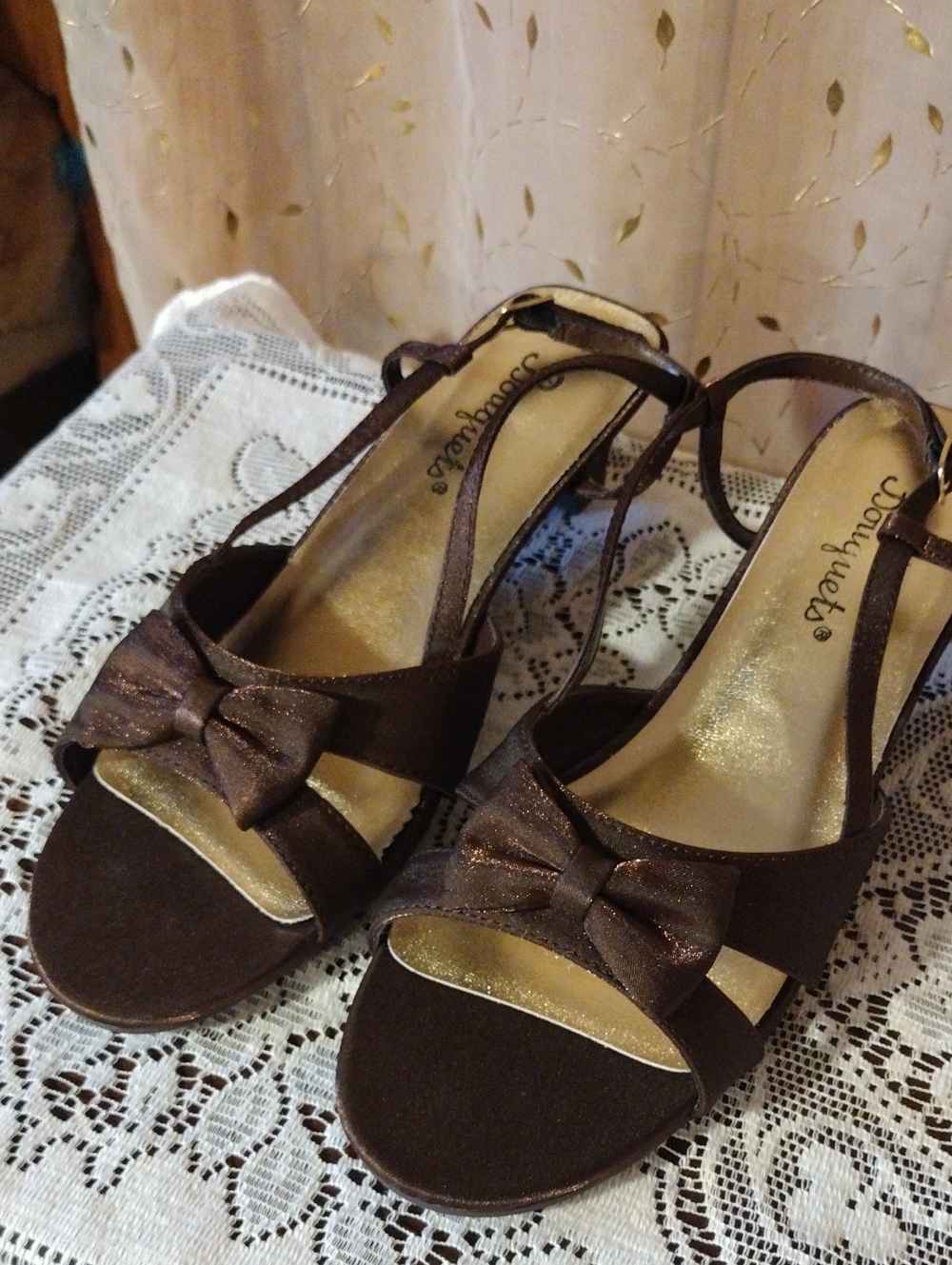 Bouquets - Shelby - Brown Strappy Sandal Heels